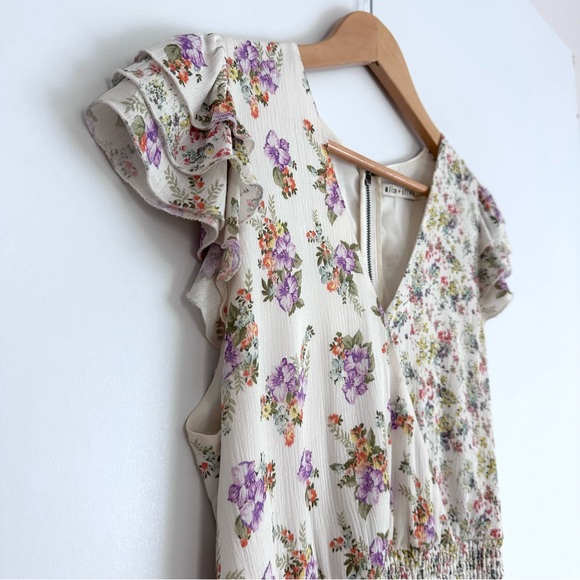 Alice + Olivia Floral Romper Dress - Picture 6 of 14